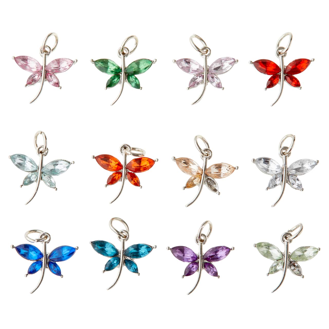 Silver-Coloured Dragonfly Charm Mix by Bead Landing™